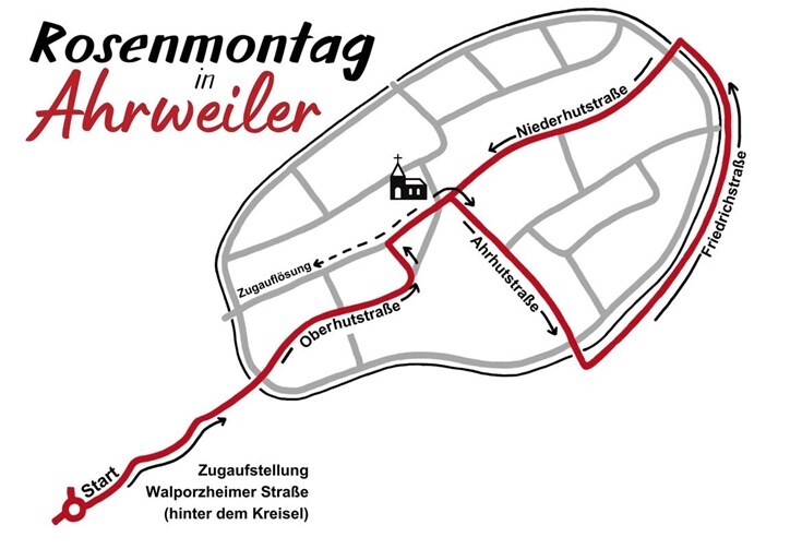 Ahrweiler: So sieht der Zugweg an Rosenmontag aus