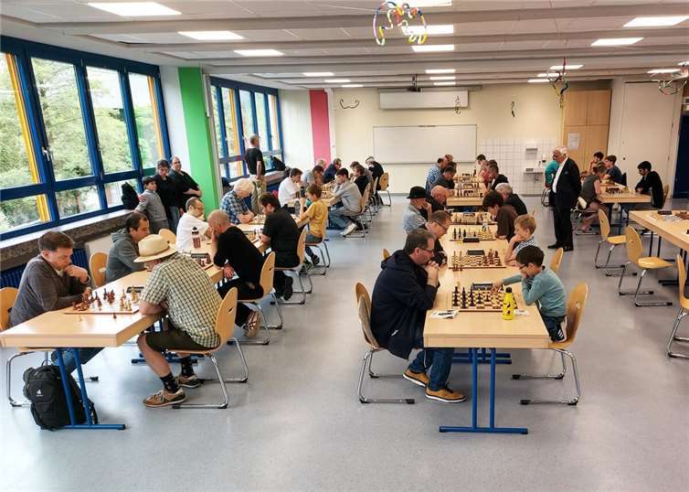Schnellschach-Open in der Aula der IGS Remagen 