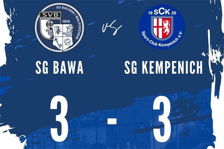SG Bachem/Walporzheim spielt 3:3 gegen SG Kempenich im heimischen Stadion