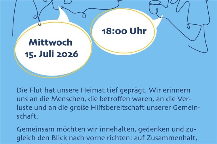 Erinnern und Gedenken an Flutkatastrophe 2021 in Bad Neuenahr
