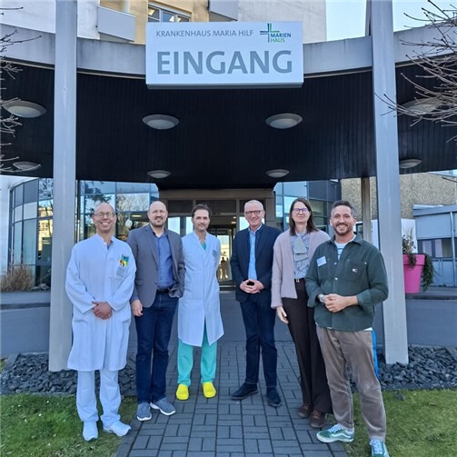 Guido Orthen besucht das Krankenhaus Maria Hilf