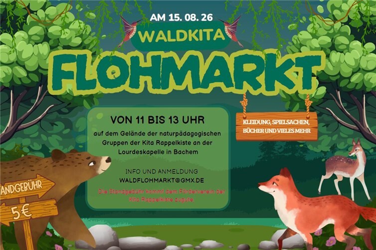 Wald-Kita-Flohmarkt in Bad Neuenahr-Ahrweiler mit nachhaltigem Einkaufserlebnis