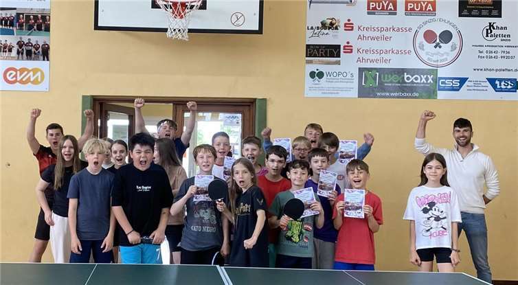 Tischtennisaktion der SG Sinzig/Ehlingen begeistert Schüler des Rhein-Gymnasiums 