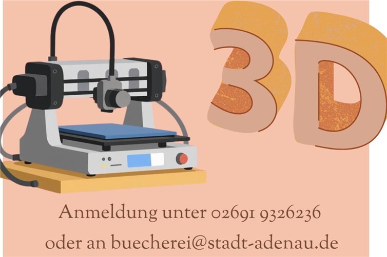 3D-Druck Kurse in der Stadtbücherei Adenau