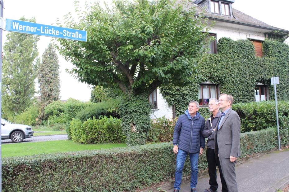  Sinzig hat jetzt eine „Werner-Lücke-Straße“