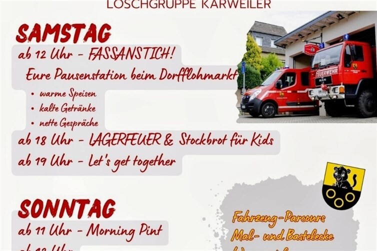 Family & Friends Feuerwehr-Fest in Karweiler mit umfangreichen Kinderprogramm