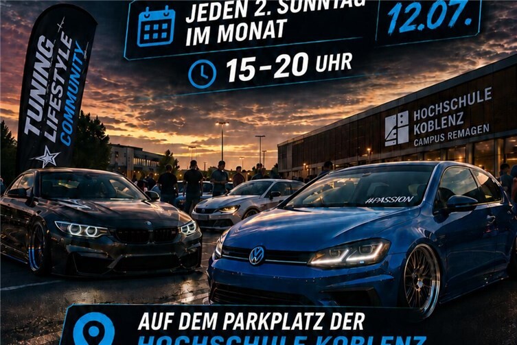 Monatliches Tuning-Treffen in Remagen mit dem AAC Bad Neuenahr