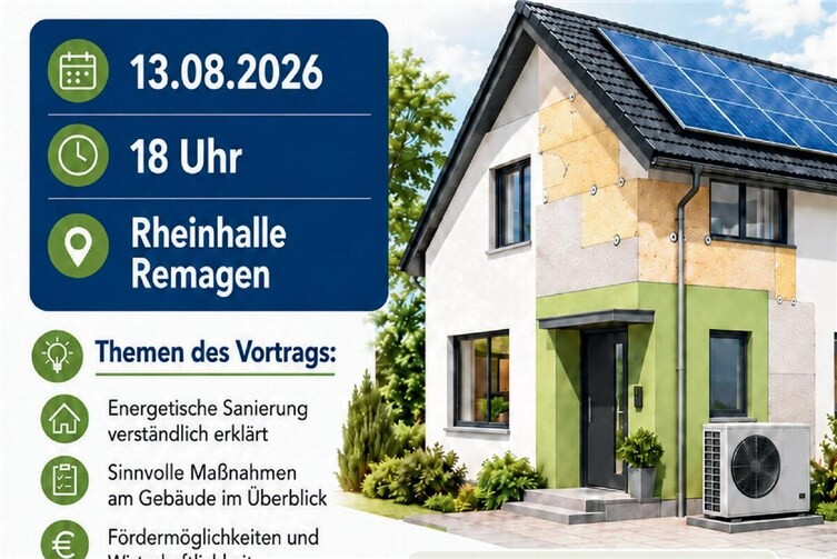Infoveranstaltung zur energetischen Sanierung in Remagen mit Experten