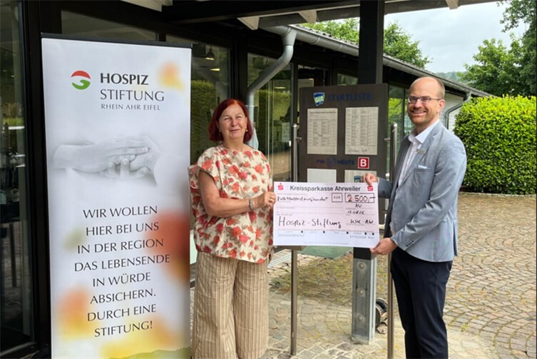 Kreissparkasse Ahrweiler unterstützt Hospiz-Stiftung Rhein-Ahr-Eifel beim Bau eines Tageshospizes