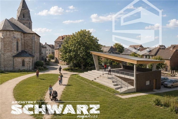 Vorstellung Projekt Dorfbühne im Generationenpark Westum mit Spatenstich