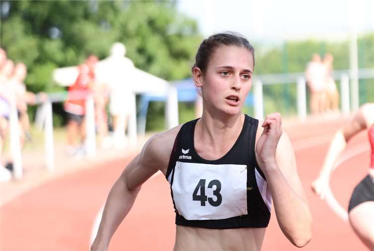 Sophia Zavelberg verbessert sich im Sprint 