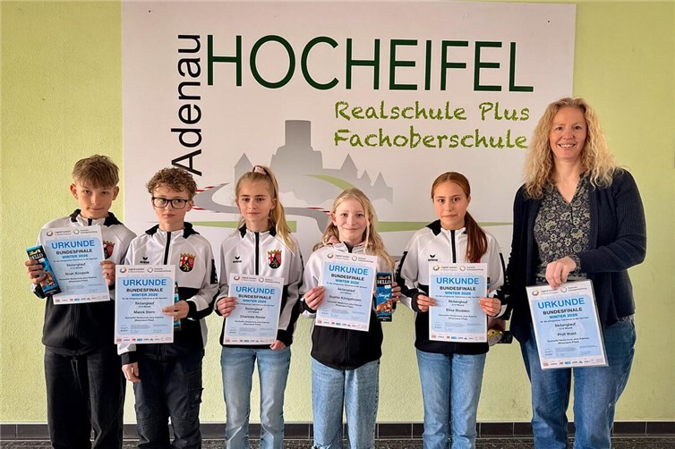 Hocheifel Realschule plus Adenau: U14 mixed Team beim Skilanglauf-Bundesfinale erfolgreich