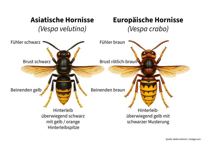 Ausbreitung der Asiatischen Hornisse – Hinweise und Vorsichtsmaßnahmen