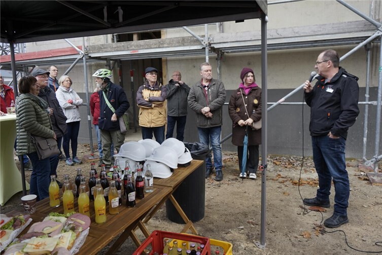 Erfolgreiches Baustellenfrühstück an der Kita St. Pius