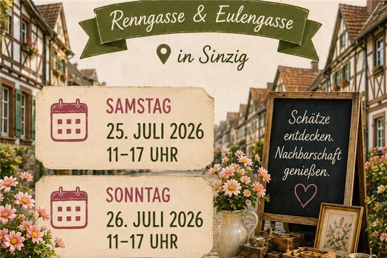 GassenFlohmarkt Sinzig am 25. und 26. Juli 2026